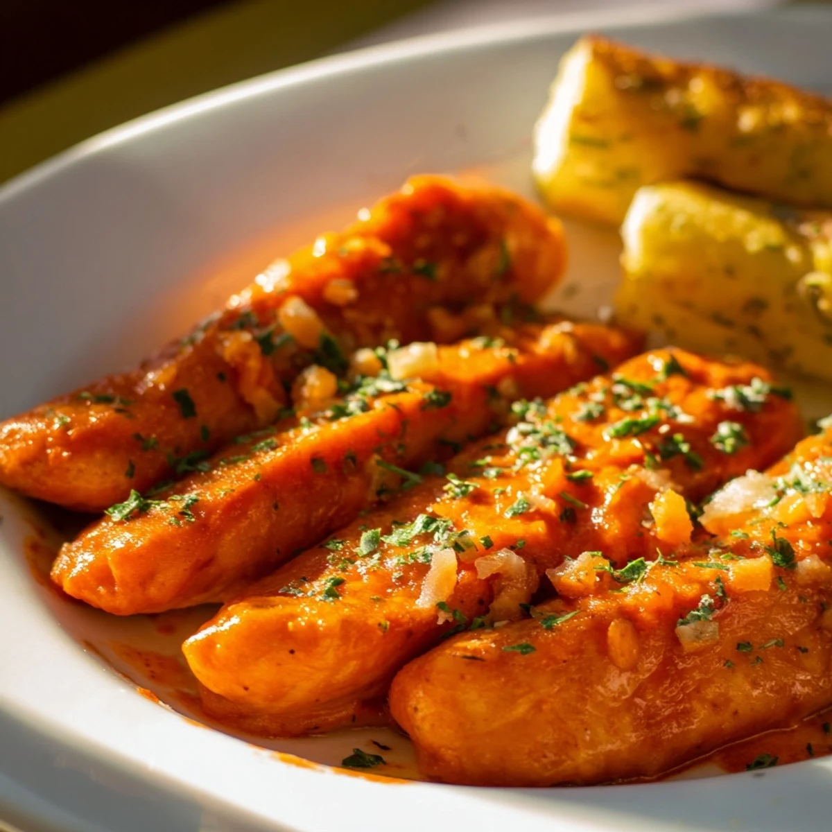 Close-up of baked Easy Sheet Pan Turkey Meatballs with zucchini, showing savory and healthy ingredients.