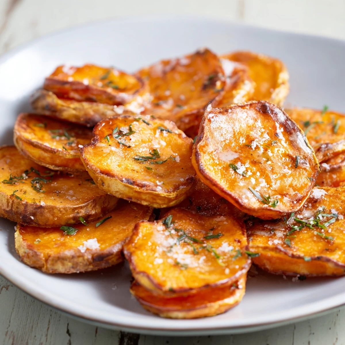 Golden, crispy oven-baked sweet potato wedges, ideal as a flavorful side dish with a satisfying crunch.
