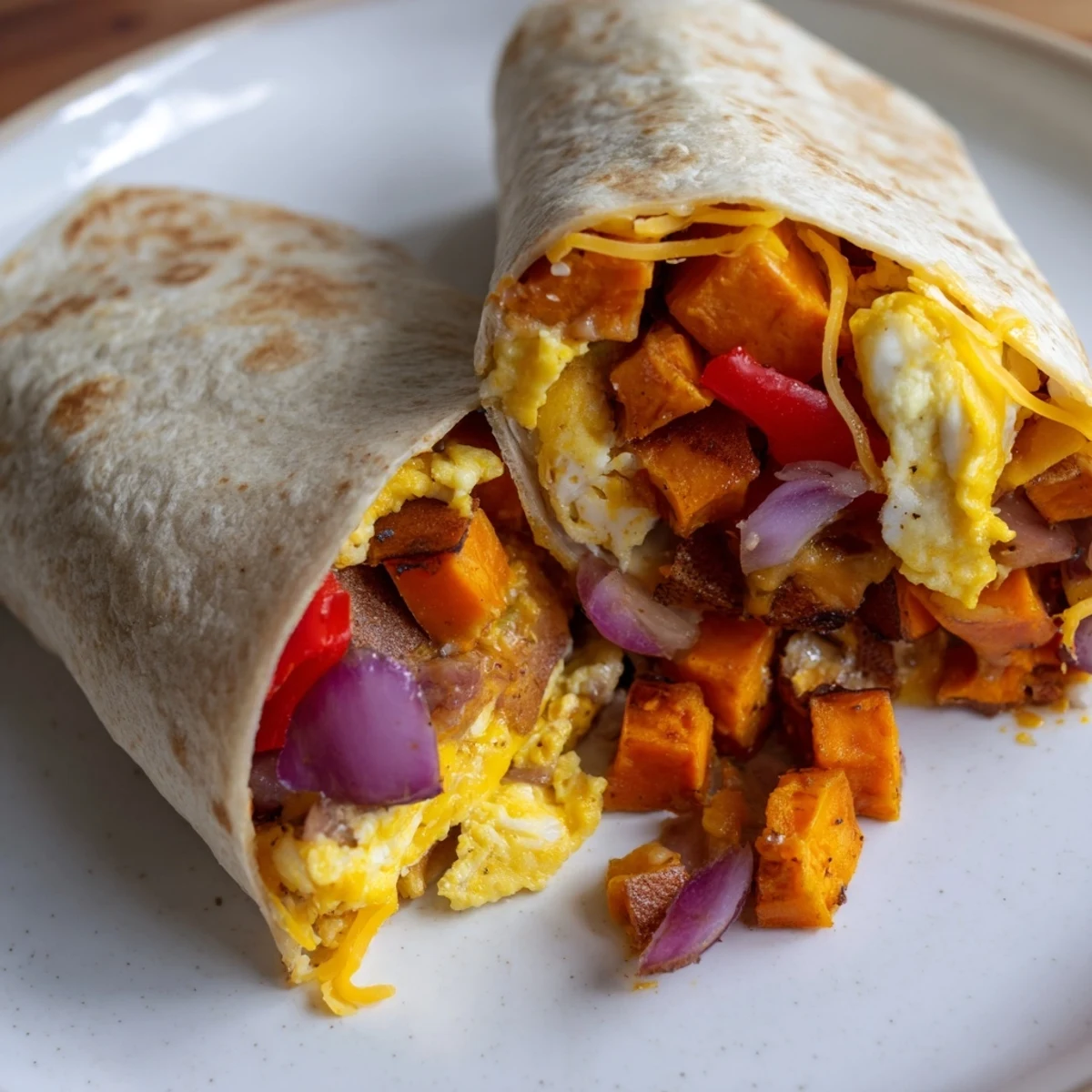 Sweet Potato Breakfast Burritos