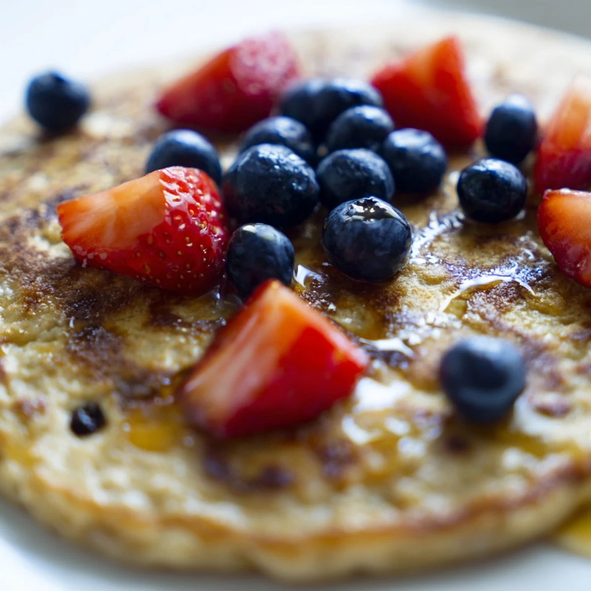 Warm brown banana pancakes sizzling in a skillet, showcasing their fluffy texture and caramelized edges for an easy brunch recipe.