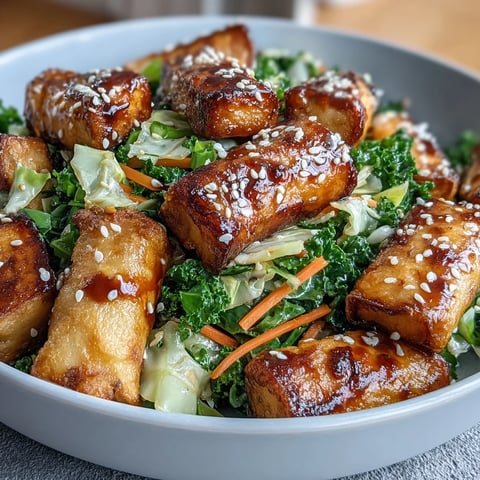 Steamed tofu cubes and crisp vegetables coated in savory umami sauce in a bowl.
