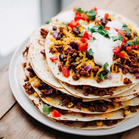 Melted cheese, seasoned beef, and fresh toppings make these Classic Sheet Pan Beef Nachos irresistible to share.