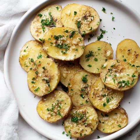 Crispy Garlic Butter Smash