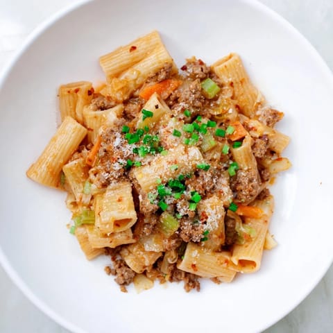 Chaos Cooking Kimchi Ragu Pasta
