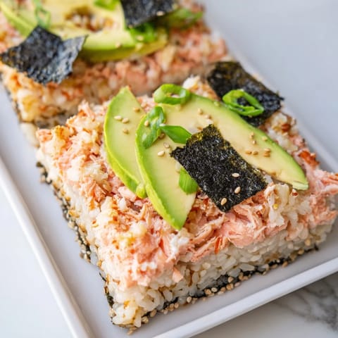 Sushi Bake Casserole Layers