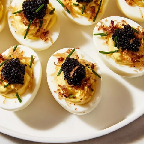 Deviled Eggs with Caviar
