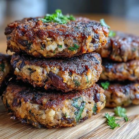 Golden-brown Black-Eyed Pea Burger Patties baked on a parchment-lined sheet, ready for lunch.