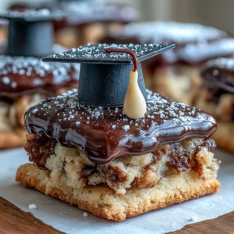 Celebrate graduation with colorful fondant mortarboard cookies, perfect for festive dessert tables.