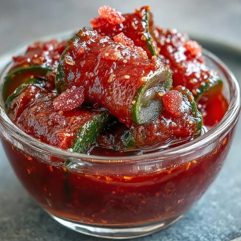 Tangy Chamoy Pickle Kit in a cup, featuring a candy-wrapped pickle, ready to enjoy.