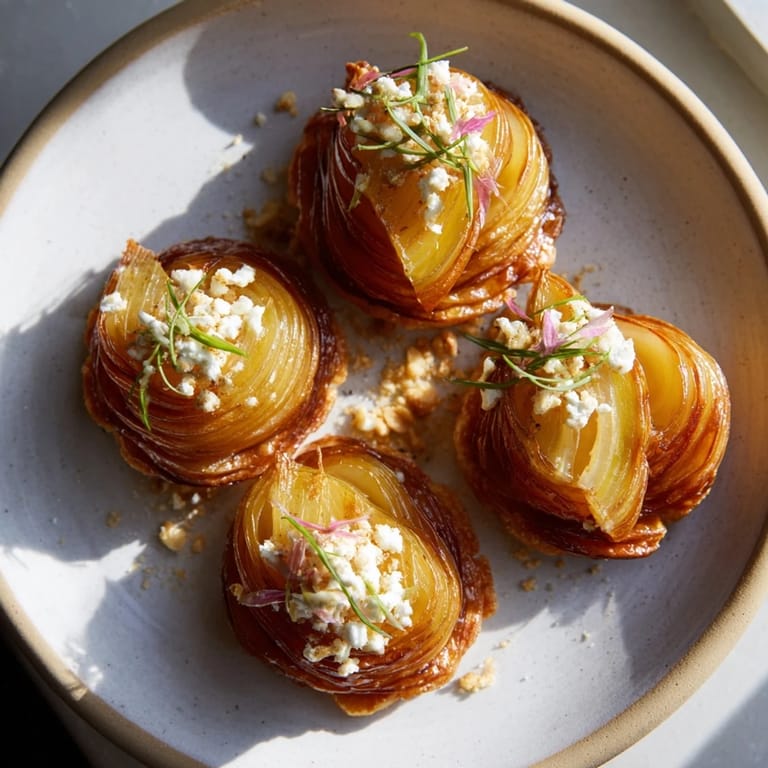 A beautiful, flaky crust supports the creamy goat cheese and sweet onions in this perfect Caramelized Onion Tart.