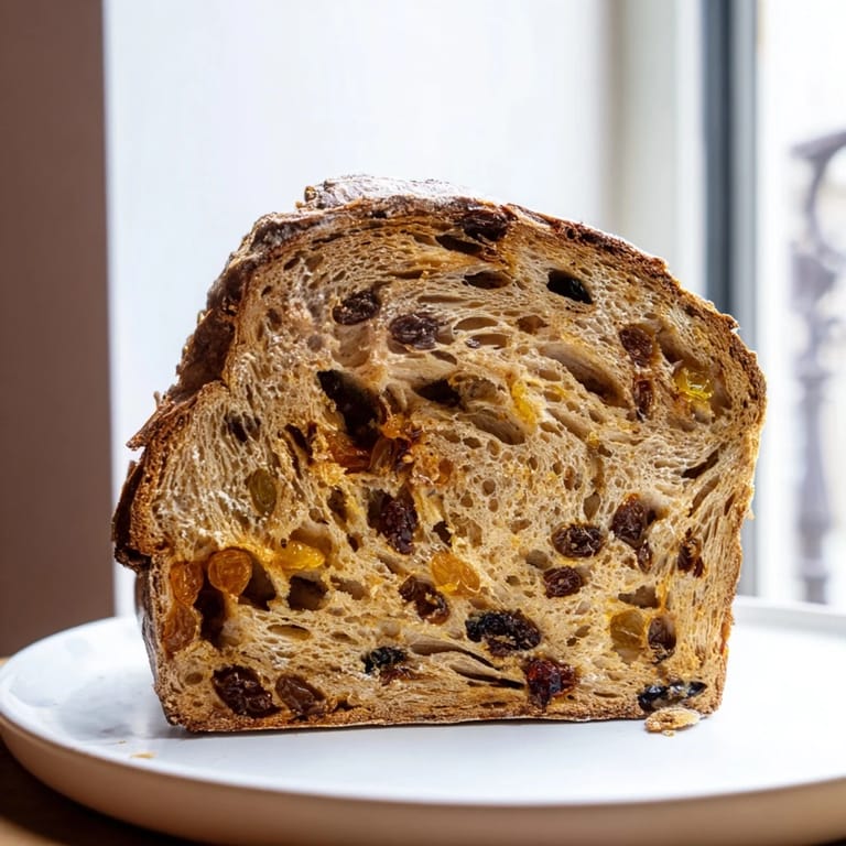 Golden-brown crust on a loaf of Homemade Cinnamon Swirl Raisin Bread, a comforting American bread recipe.