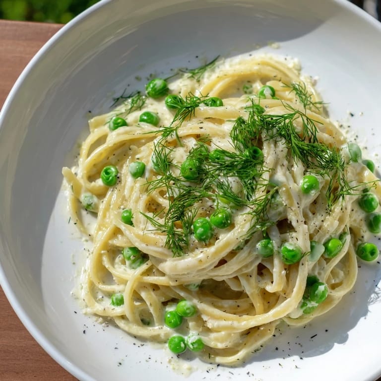 This delicious Creamy Dill Pasta features perfectly coated pasta in a rich, velvety sauce.