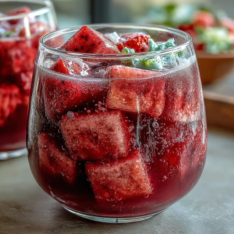Sweet and tangy dragon fruit refresher made with coconut milk, blended smooth and served over ice for instant refreshment.