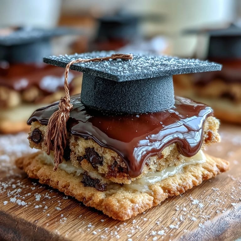 Adorable mortarboard-topped cookies bring joy to graduation parties with their festive fondant decorations.
